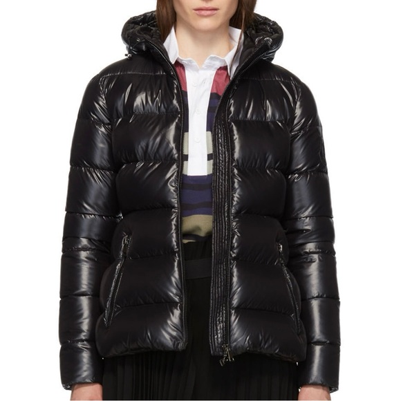 Moncler Black Down Rhin Jacket  Size 1 - Picture 2 of 16